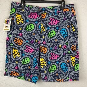 Men’s Loudmouth Jolly Roger Golf Shorts 32W